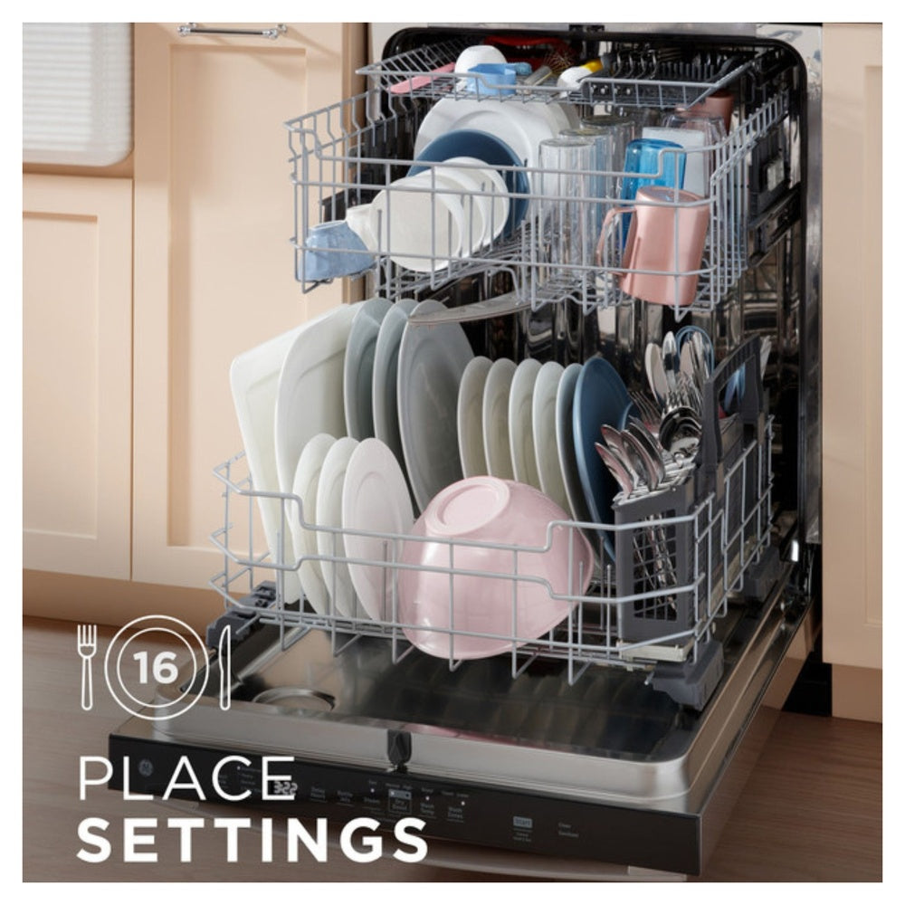 GE GE® ENERGY STAR® Fingerprint Resistant Top Control with Stainless Steel Interior