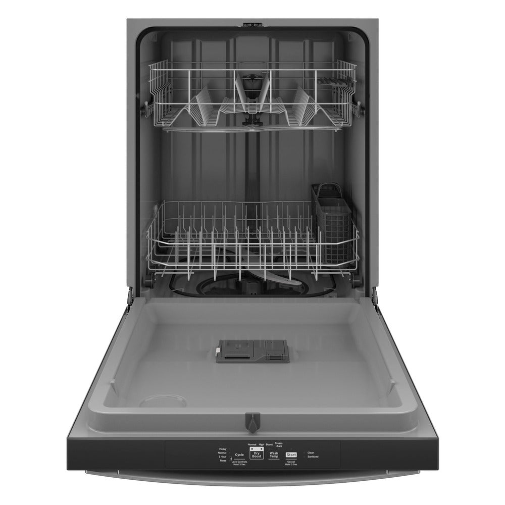 GE GE® ENERGY STAR® Top Control with Plastic Interior Dishwasher with Sanitize Cycl