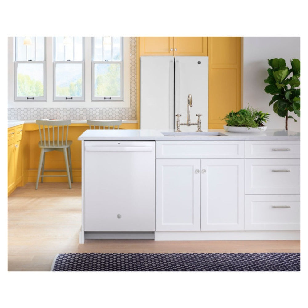 GE GE® ENERGY STAR® Top Control with Plastic Interior Dishwasher with Sanitize Cycl