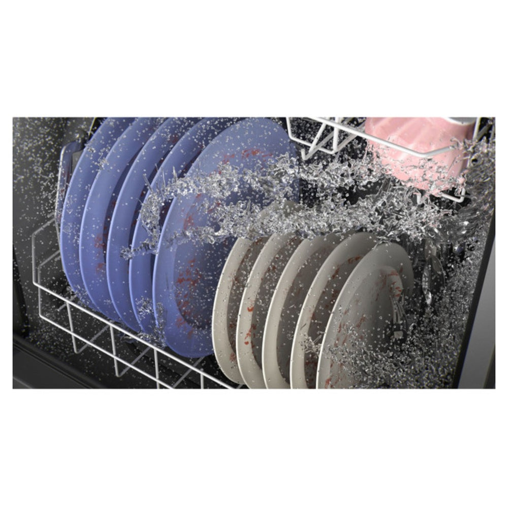 GE GE® ENERGY STAR® Top Control with Plastic Interior Dishwasher with Sanitize Cycl