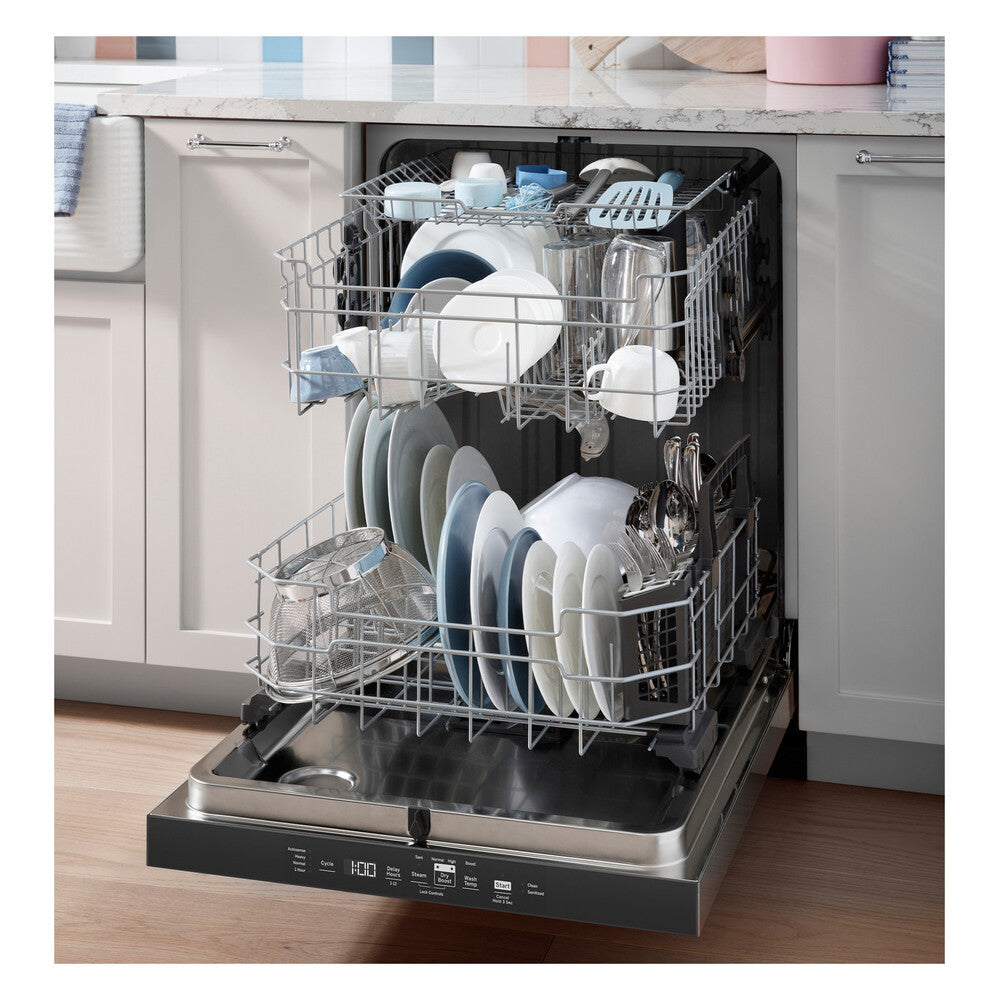 GE GE® ENERGY STAR® Top Control Hybrid Tub Dishwasher with Third Rack, Bottle Jets,