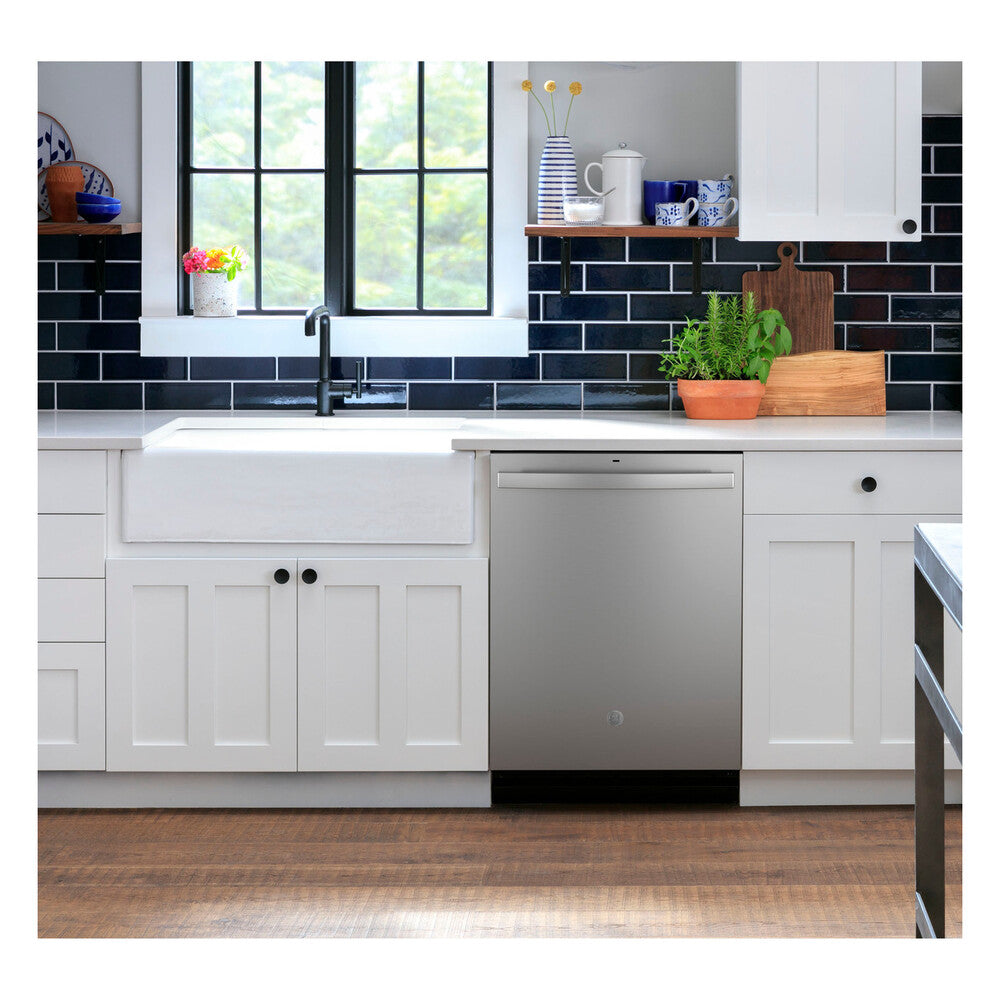 GE GE® ENERGY STAR® Top Control Hybrid Tub Dishwasher with Third Rack, Bottle Jets,