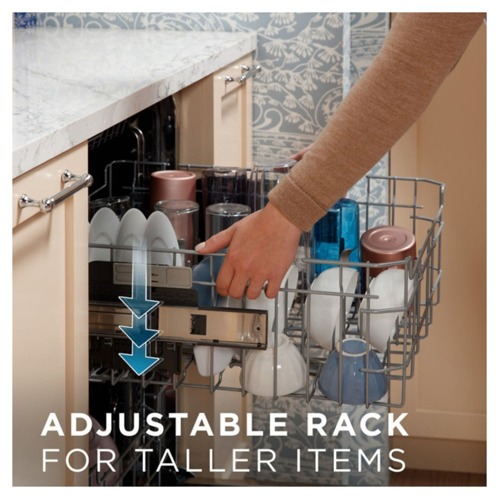 GE GE® ENERGY STAR® Top Control with Stainless Steel Interior Dishwasher with Sanit