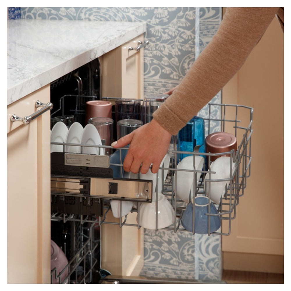 GE GE® ENERGY STAR® Top Control with Stainless Steel Interior Dishwasher with Sanit