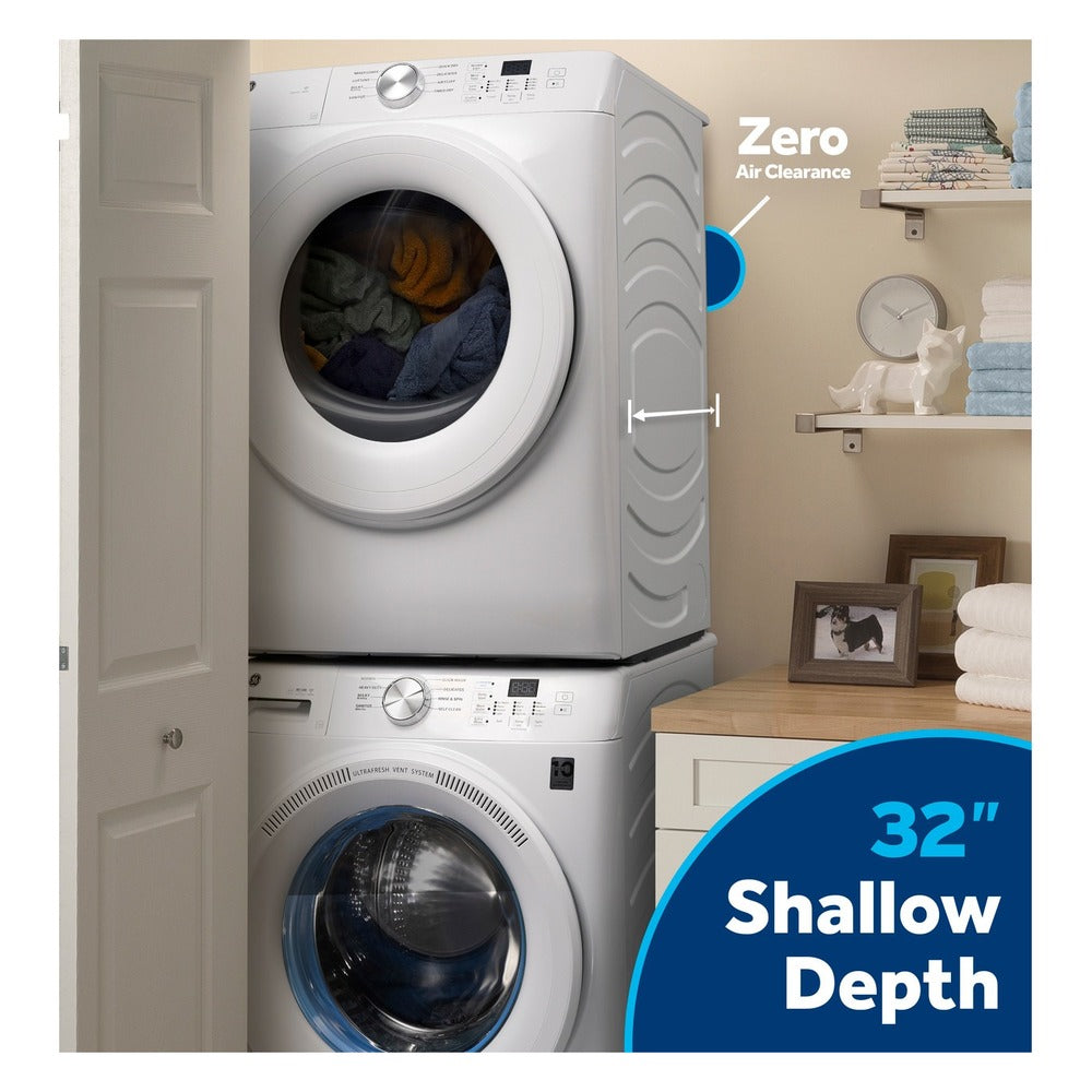 GE GE® ENERGY STAR® 7.8 cu. ft. Capacity Smart Front Load Electric Dryer