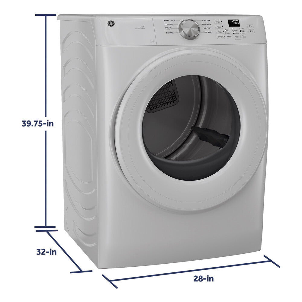 GE GE® ENERGY STAR® 7.8 cu. ft. Capacity Smart Front Load Gas Dryer