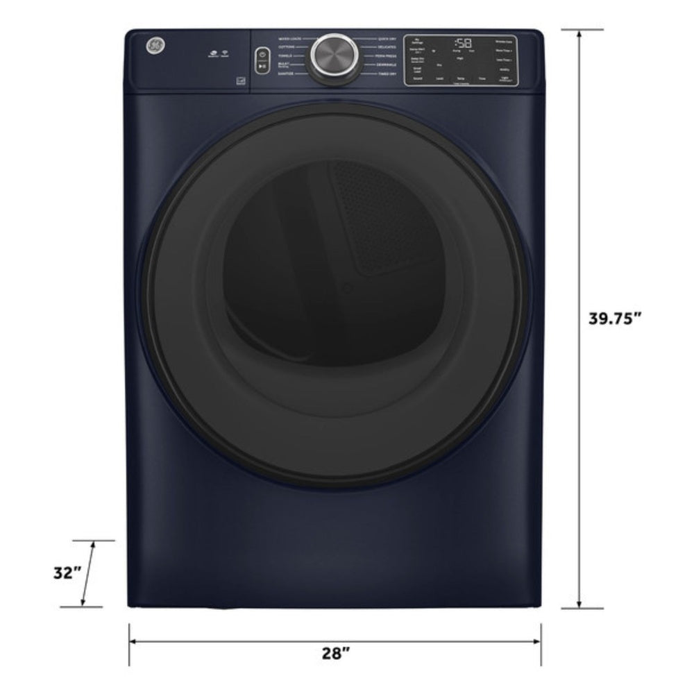 GE GE® ENERGY STAR® 7.8 cu. ft. Capacity Smart Front Load Electric Dryer with Sanit