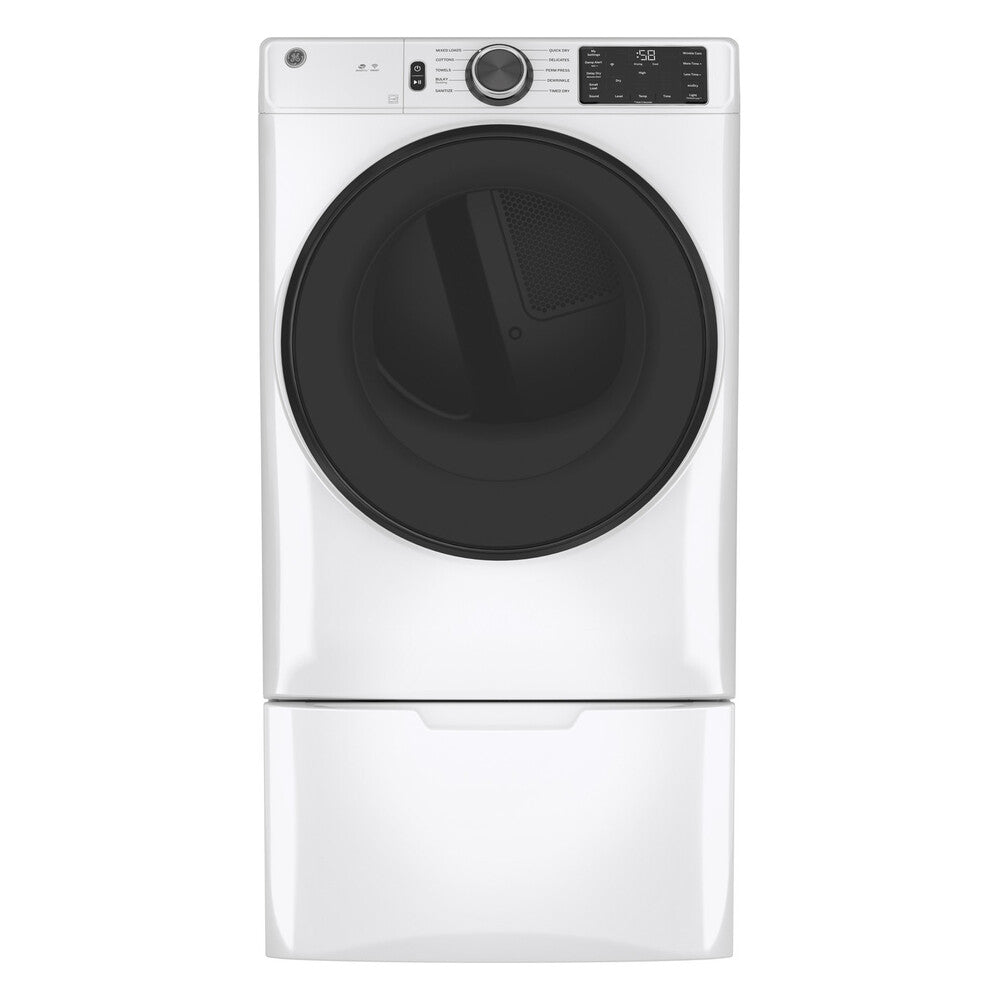 GE GE® ENERGY STAR® 7.8 cu. ft. Capacity Smart Front Load Electric Dryer with Sanit