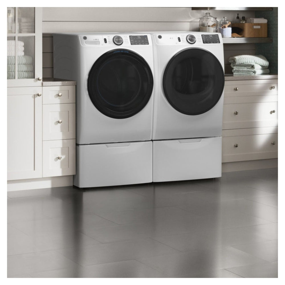 GE GE® ENERGY STAR® 7.8 cu. ft. Capacity Smart Front Load Electric Dryer with Sanit