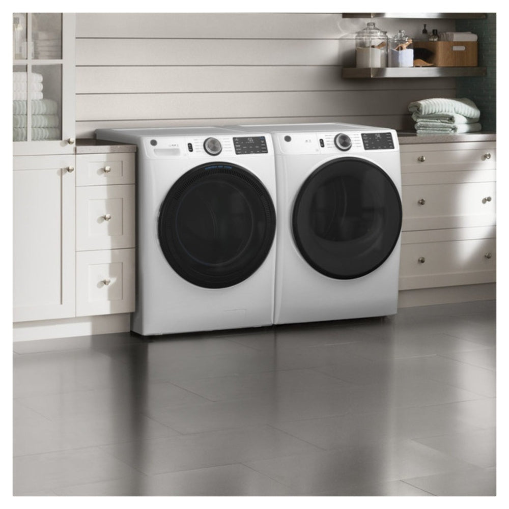 GE GE® ENERGY STAR® 7.8 cu. ft. Capacity Smart Front Load Electric Dryer with Sanit