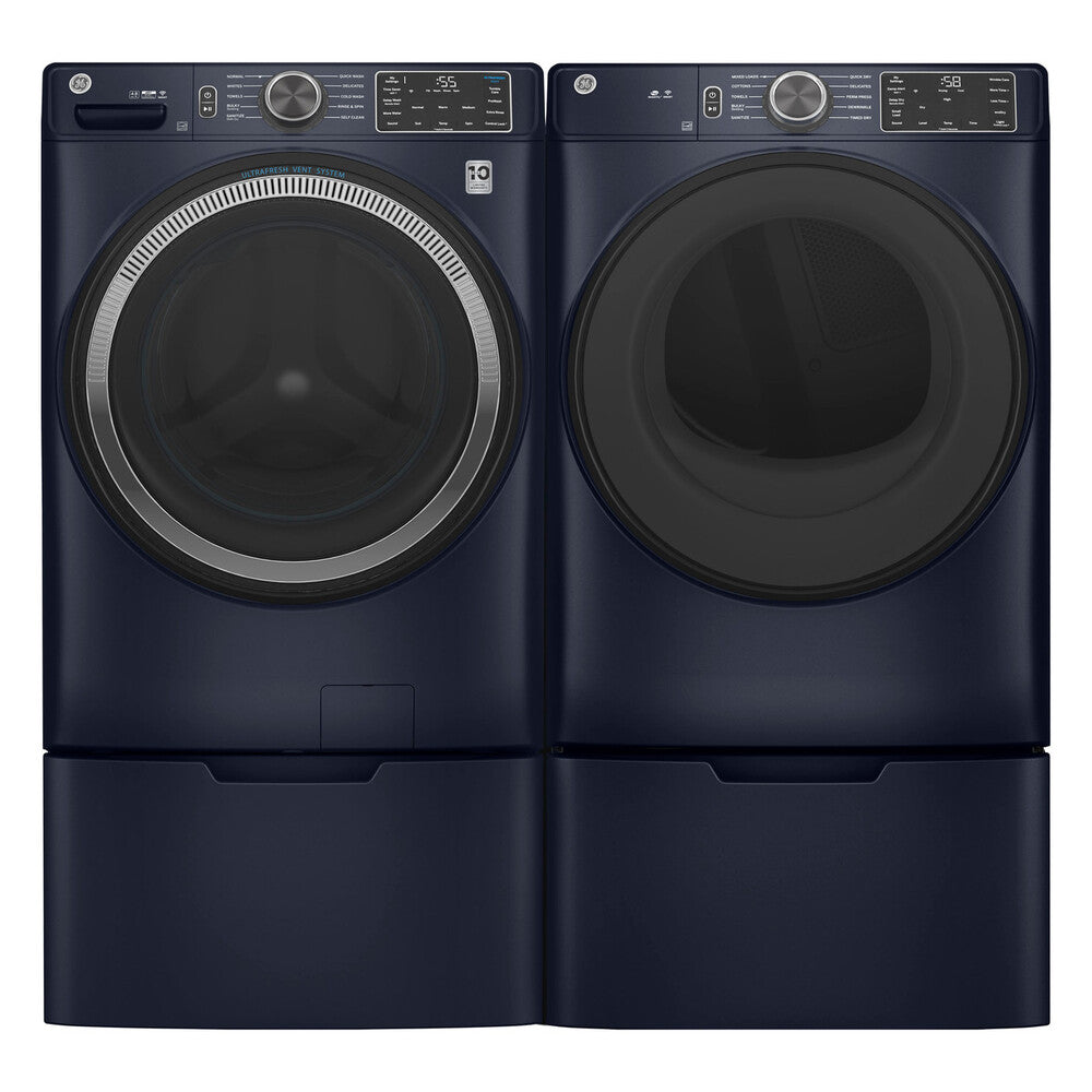 GE GE® ENERGY STAR® 7.8 cu. ft. Capacity Smart Front Load Gas Dryer with Sanitize C