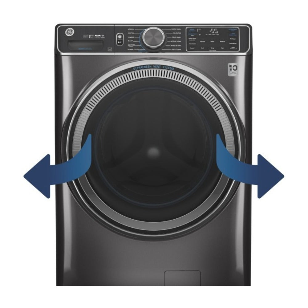 GE GE® ENERGY STAR® 7.8 cu. ft. Capacity Smart Front Load Gas Dryer with Sanitize C