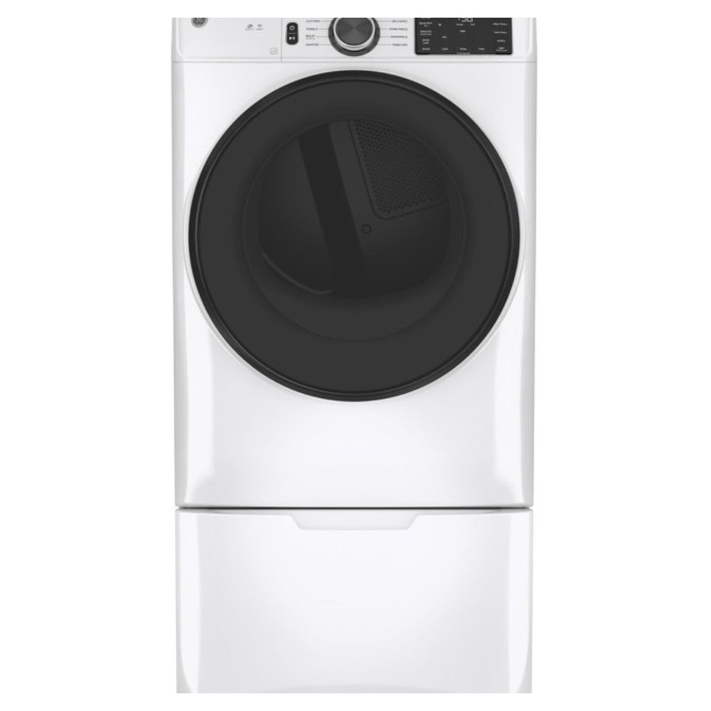 GE GE® ENERGY STAR® 7.8 cu. ft. Capacity Smart Front Load Gas Dryer with Sanitize C