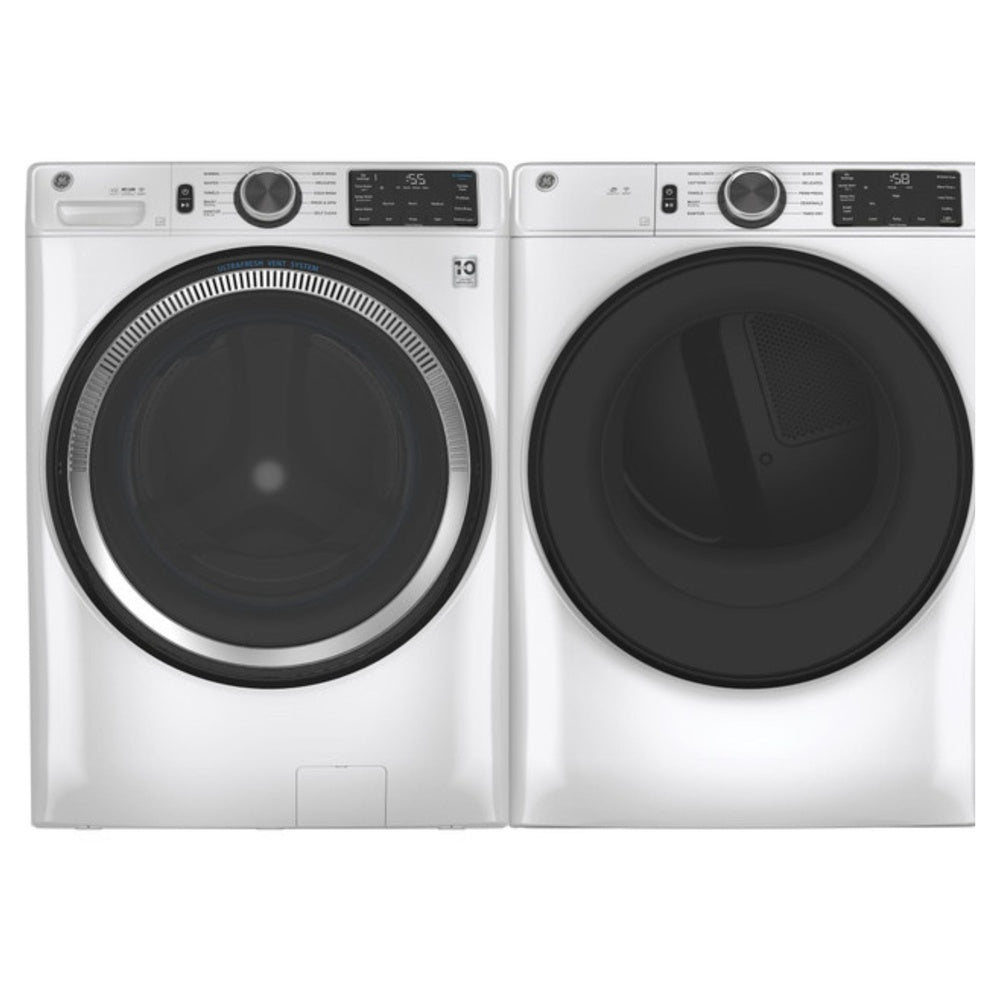 GE GE® ENERGY STAR® 7.8 cu. ft. Capacity Smart Front Load Gas Dryer with Sanitize C