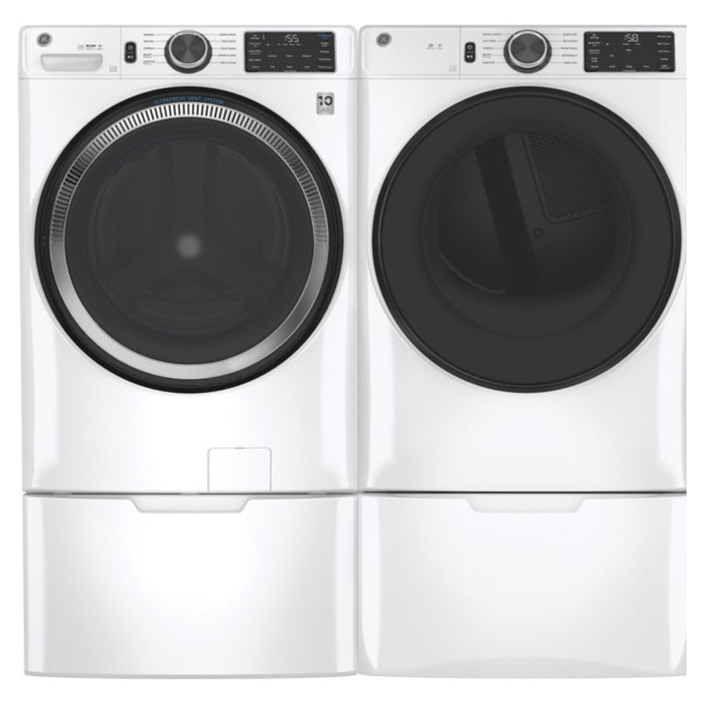 GE GE® ENERGY STAR® 7.8 cu. ft. Capacity Smart Front Load Gas Dryer with Sanitize C