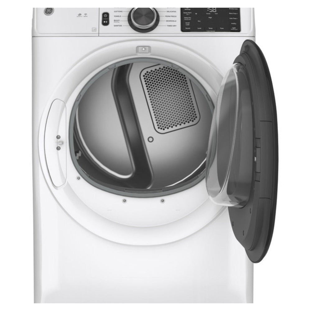GE GE® ENERGY STAR® 7.8 cu. ft. Capacity Smart Front Load Gas Dryer with Sanitize C