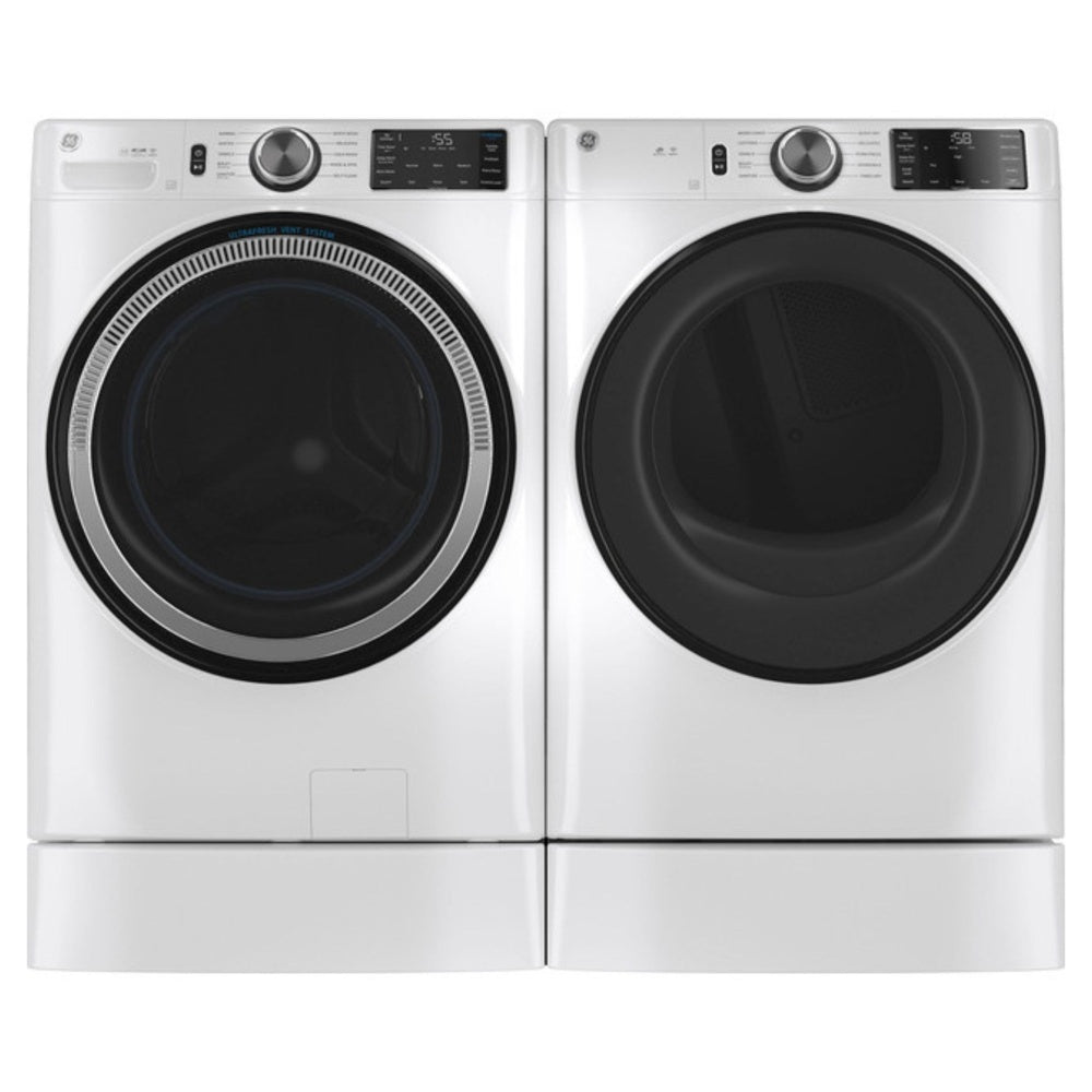 GE GE® ENERGY STAR® 7.8 cu. ft. Capacity Smart Front Load Gas Dryer with Sanitize C