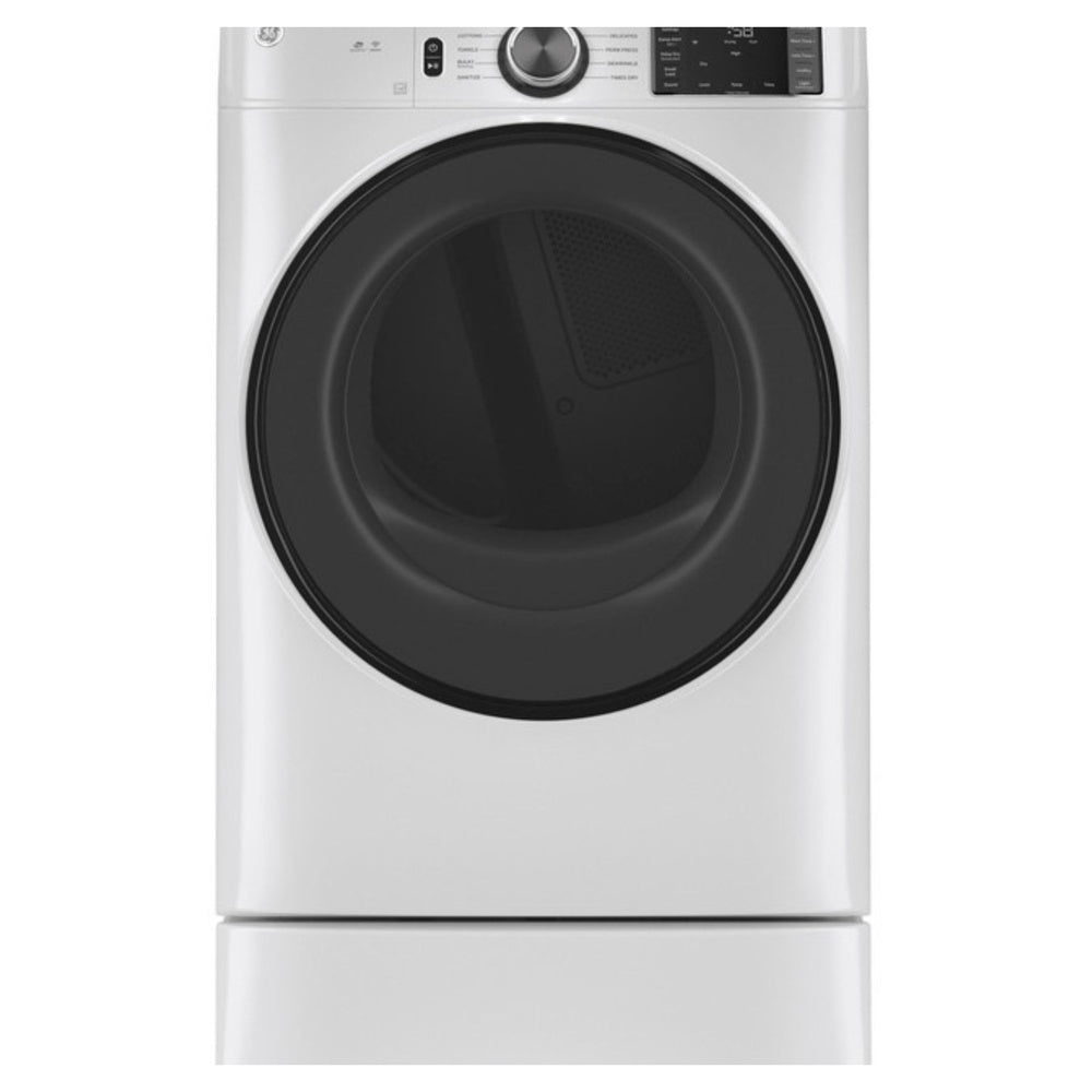 GE GE® ENERGY STAR® 7.8 cu. ft. Capacity Smart Front Load Gas Dryer with Sanitize C