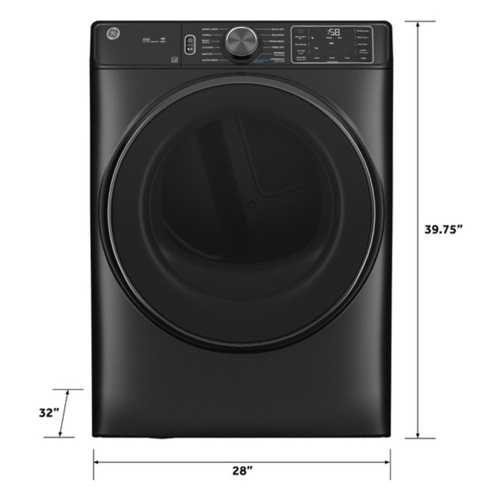 GE GE® ENERGY STAR® 7.8 cu. ft. Capacity Smart Front Load Electric Dryer with Steam