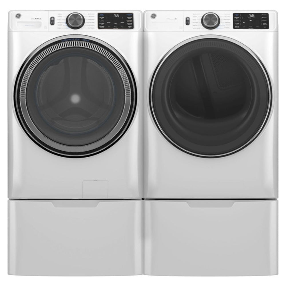 GE GE® ENERGY STAR® 7.8 cu. ft. Capacity Smart Front Load Gas Dryer with Steam and 