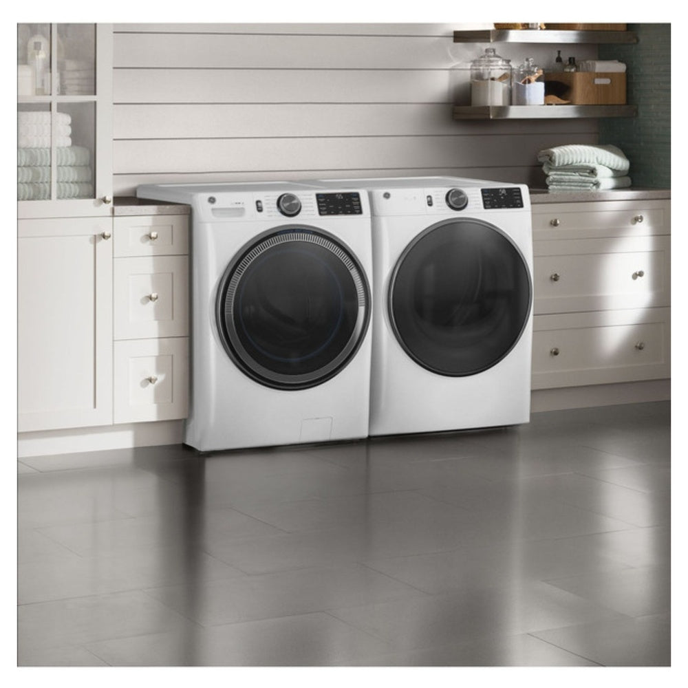 GE GE® ENERGY STAR® 7.8 cu. ft. Capacity Smart Front Load Gas Dryer with Steam and 