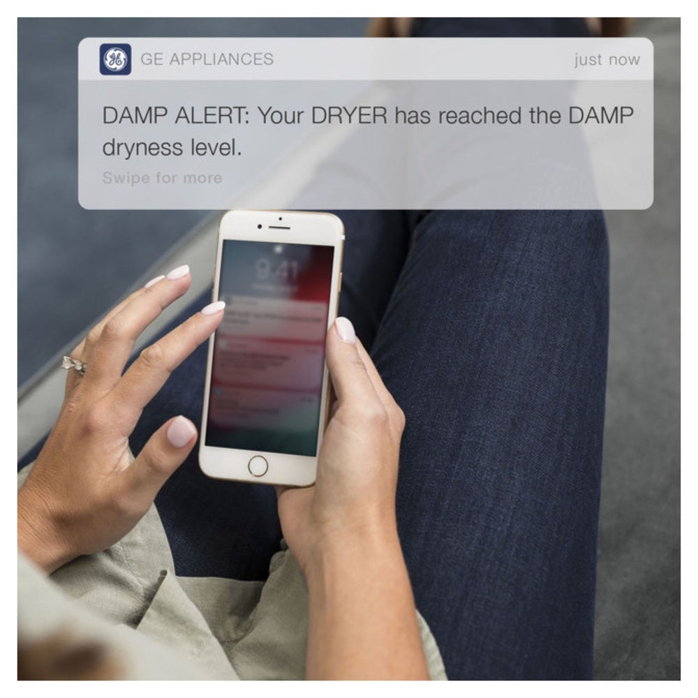 GE GE® ENERGY STAR® 7.8 cu. ft. Capacity Smart Front Load Gas Dryer with Steam and 