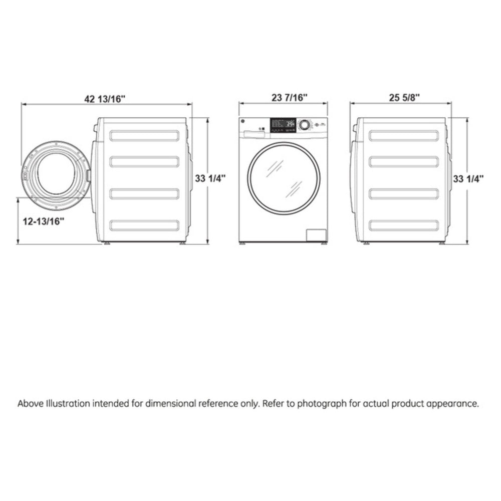 GE GE® 24" 2.4 cu. ft.Capacity Front Load Washer/Condenser Dryer Combo