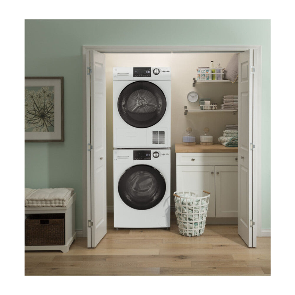 GE GE® ENERGY STAR® 24" 4.1 Cu.Ft. Front Load Ventless Condenser Electric Dryer wit