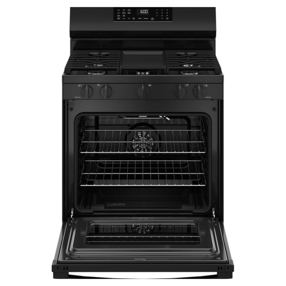 GE GE® 30" Free-Standing Gas Convection Range with No Preheat Air Fry and EasyWash™