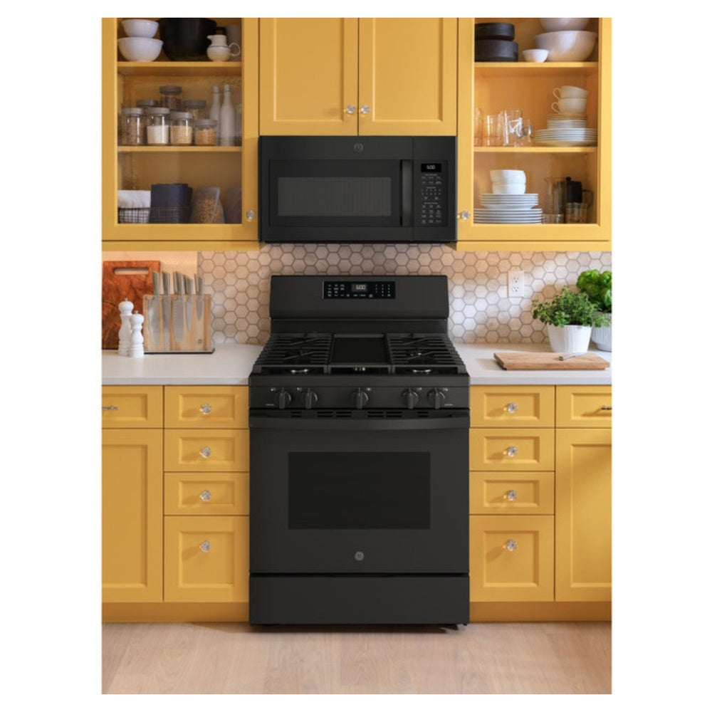 GE GE® 30" Free-Standing Gas Convection Range with No Preheat Air Fry and EasyWash™