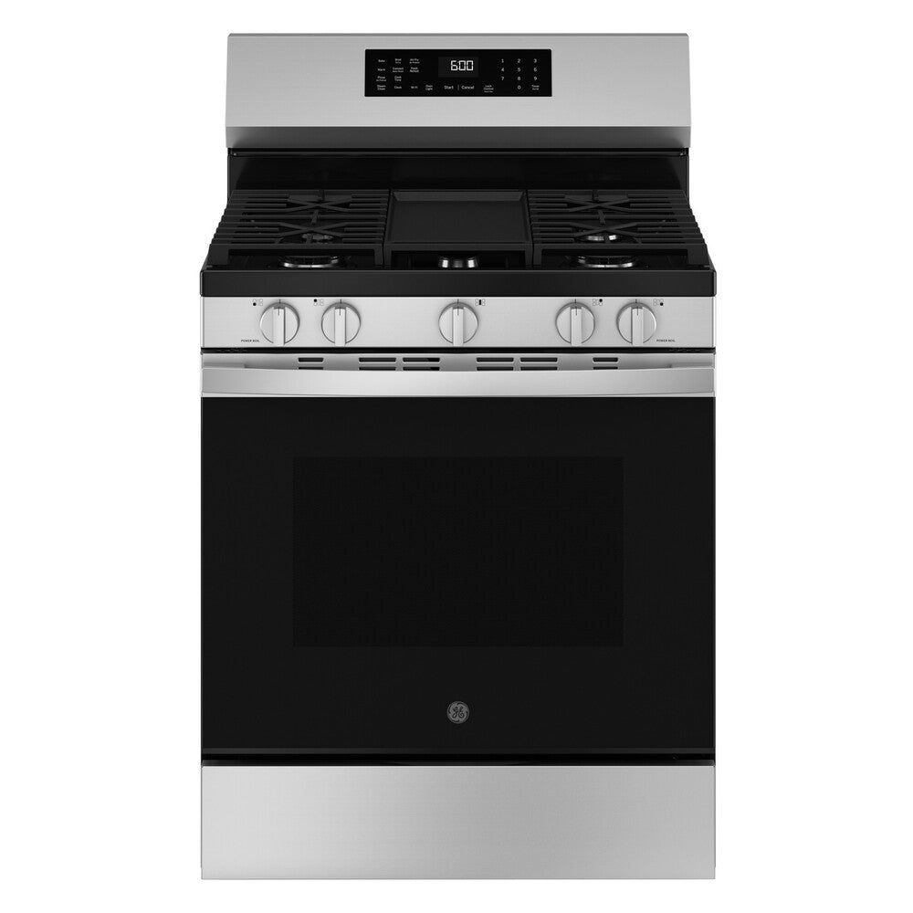 GE GE® 30" Free-Standing Gas Convection Range with No Preheat Air Fry and EasyWash™
