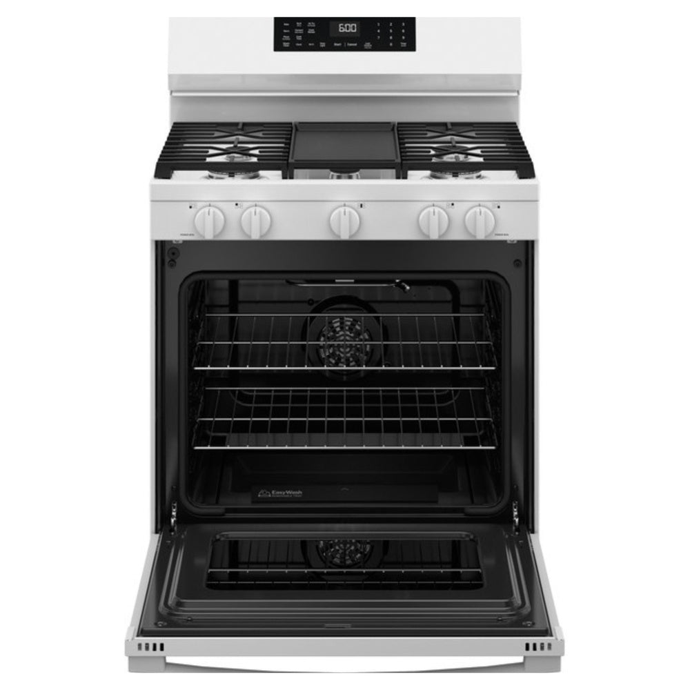 GE GE® 30" Free-Standing Gas Convection Range with No Preheat Air Fry and EasyWash™
