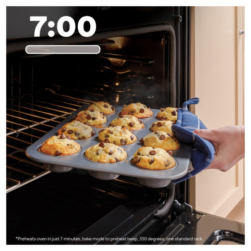 GE GE® 30" Free-Standing Gas Convection Range with No Preheat Air Fry and EasyWash™