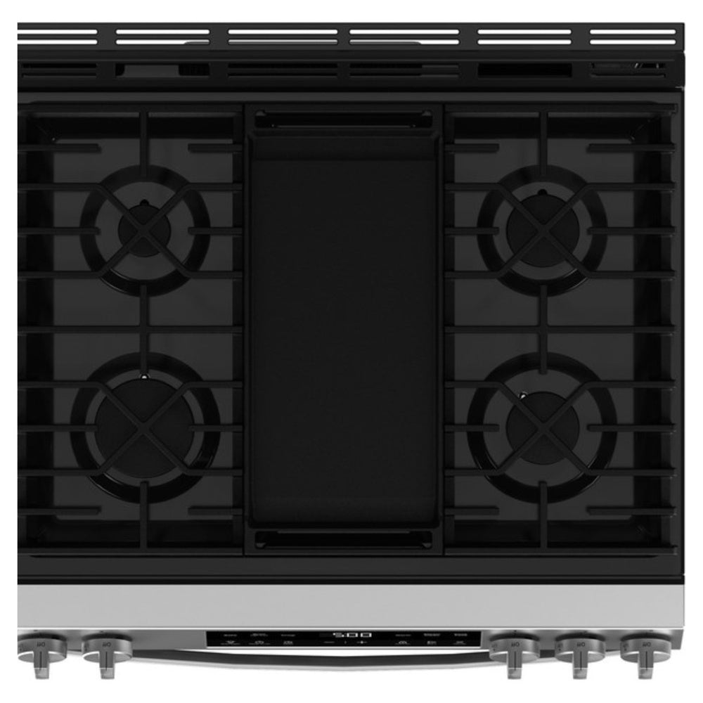 GE GE® 30" Slide-In Front Control Gas Range with Crisp Mode