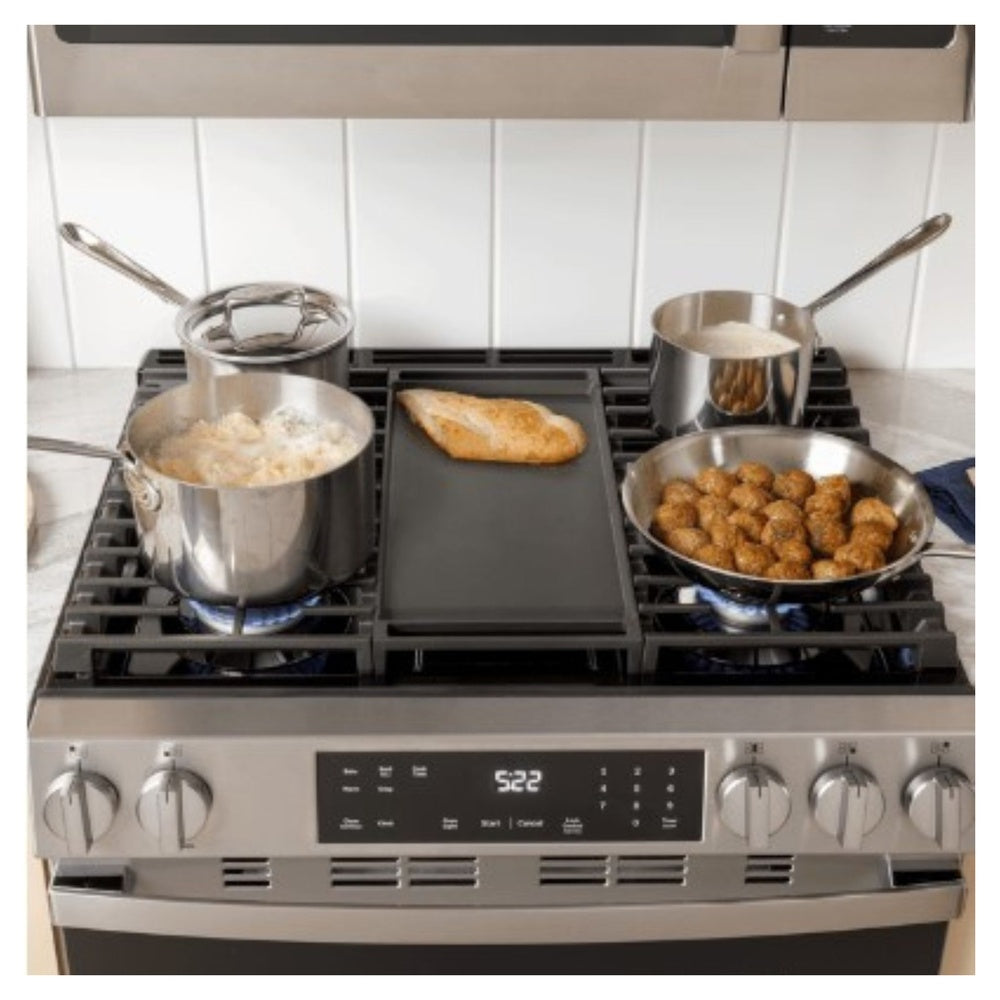 GE GE® 30" Slide-In Front Control Gas Range with Crisp Mode