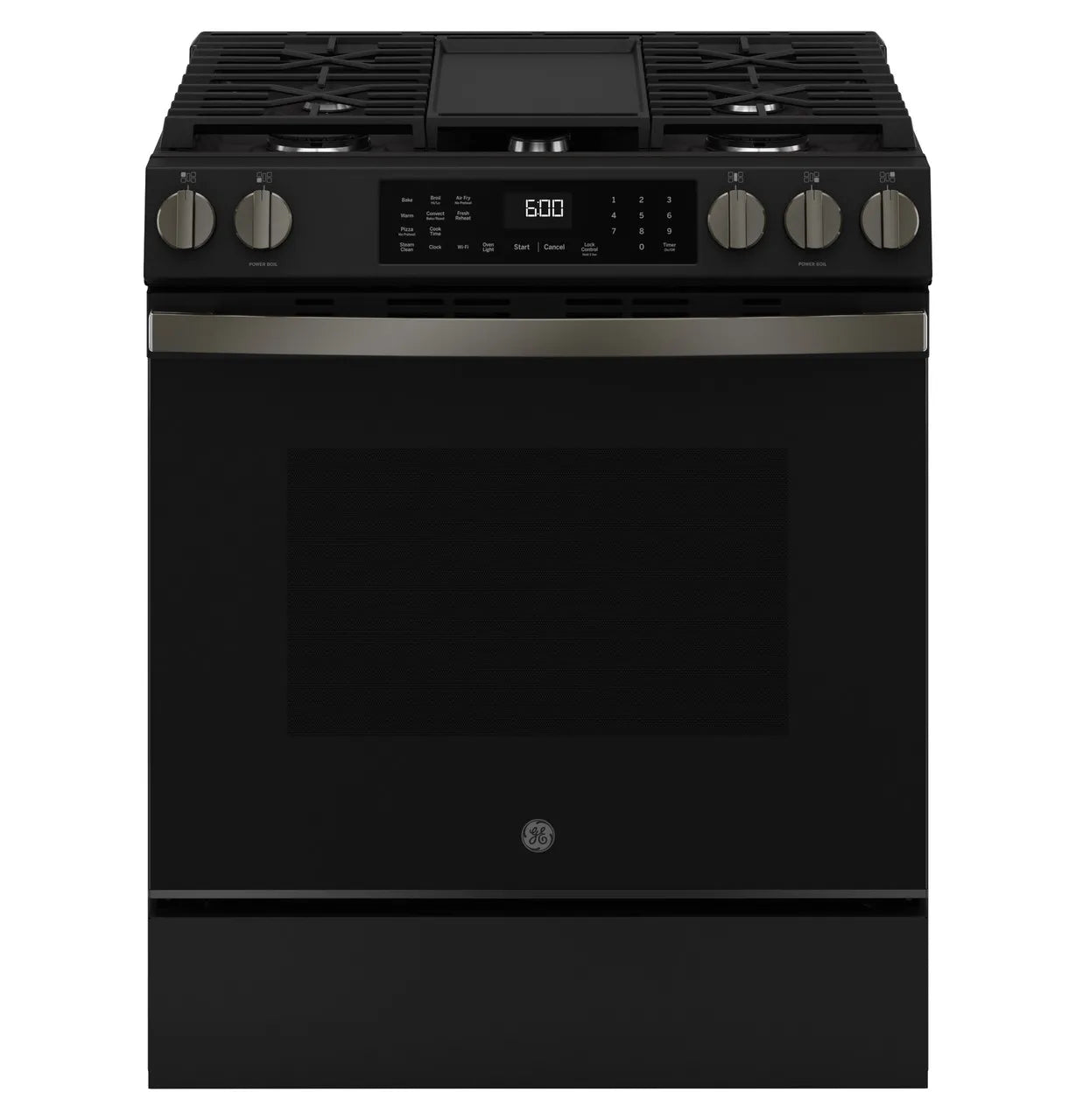 GE GE® 30" Slide-In Front-Control Convection Gas Range with No Preheat Air Fry and 