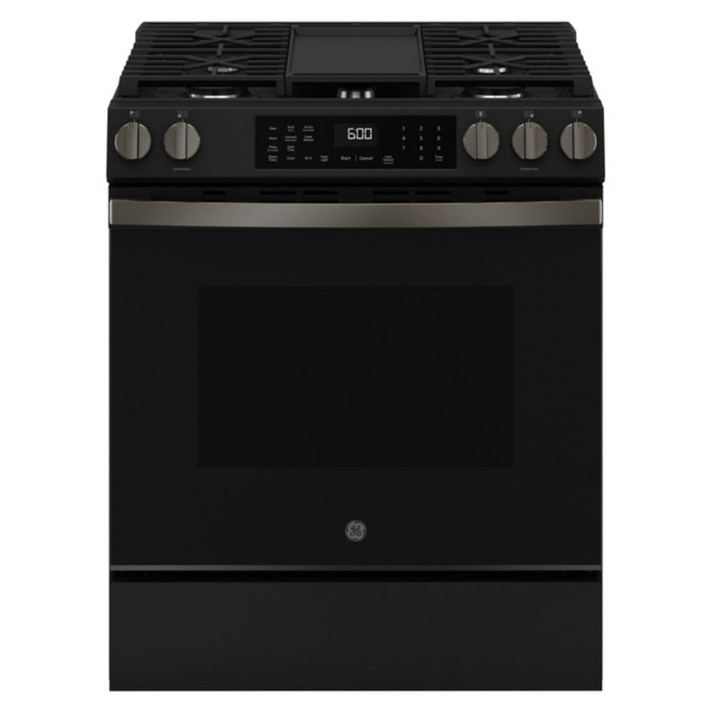 GE GE® 30" Slide-In Front-Control Convection Gas Range with No Preheat Air Fry and 