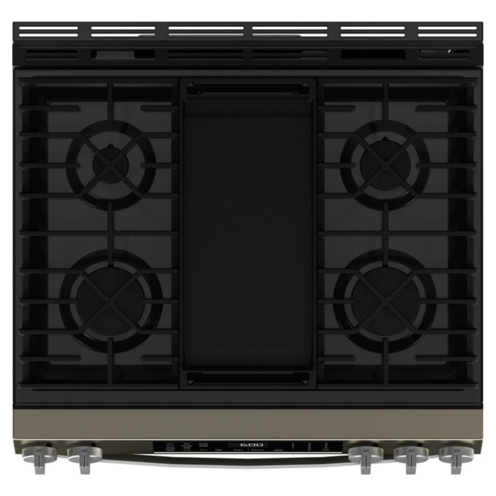 GE GE® 30" Slide-In Front-Control Convection Gas Range with No Preheat Air Fry and 