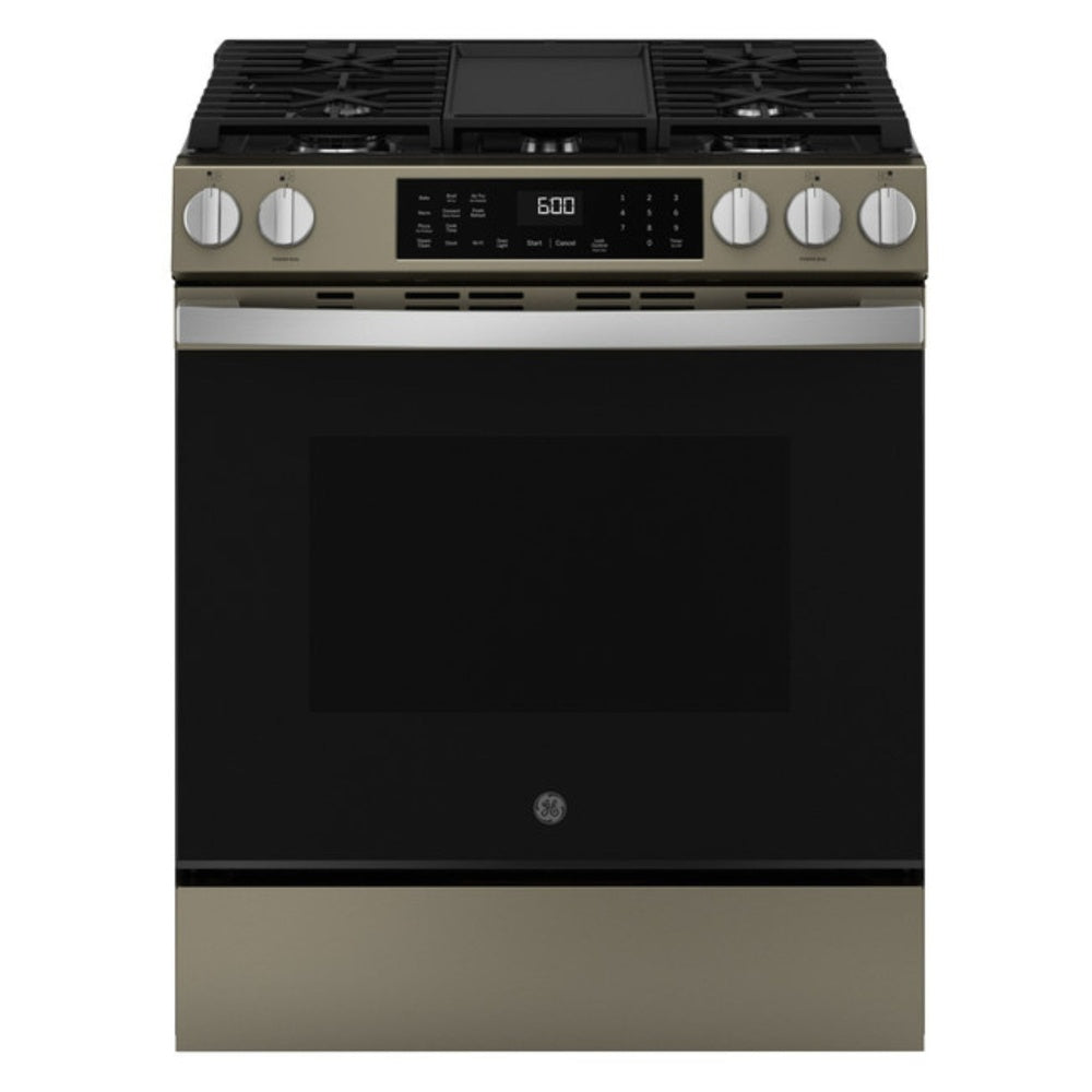 GE GE® 30" Slide-In Front-Control Convection Gas Range with No Preheat Air Fry and 