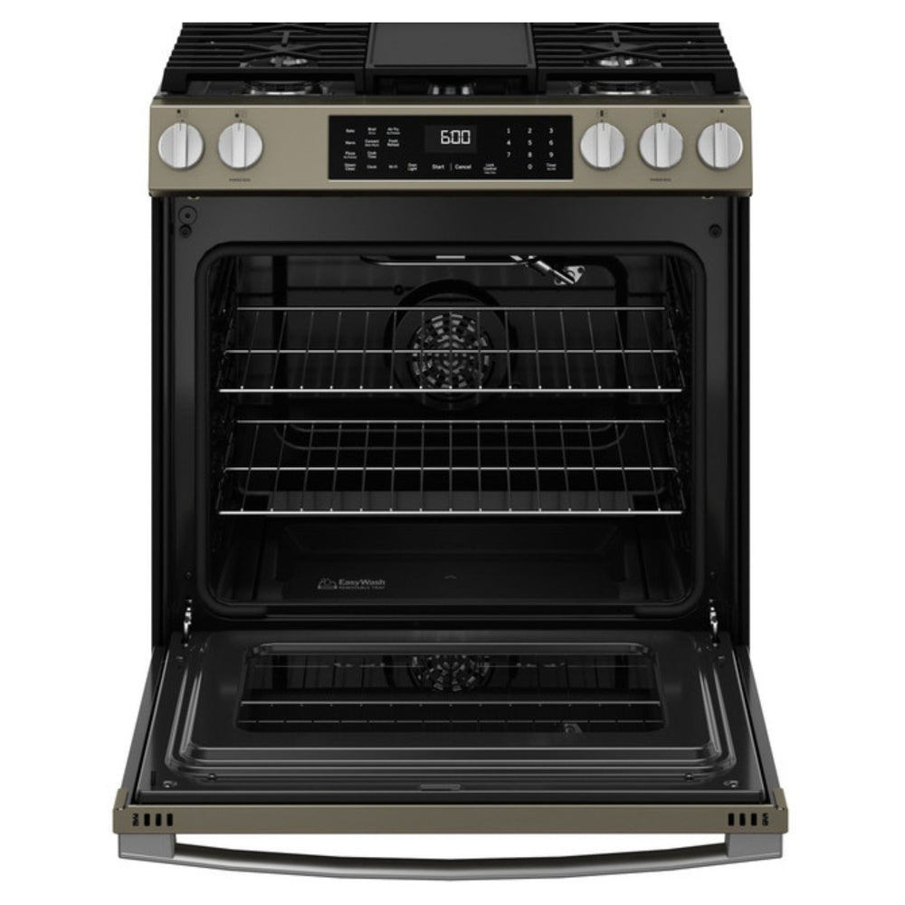 GE GE® 30" Slide-In Front-Control Convection Gas Range with No Preheat Air Fry and 