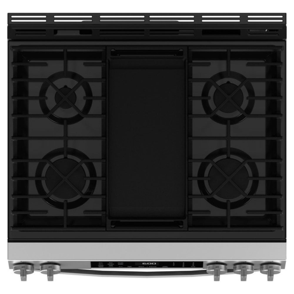 GE GE® 30" Slide-In Front-Control Convection Gas Range with No Preheat Air Fry and 