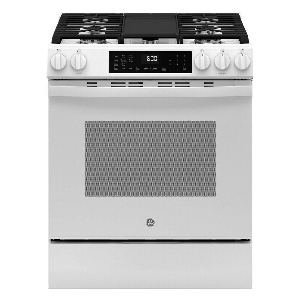 GE GE® 30" Slide-In Front-Control Convection Gas Range with No Preheat Air Fry and 