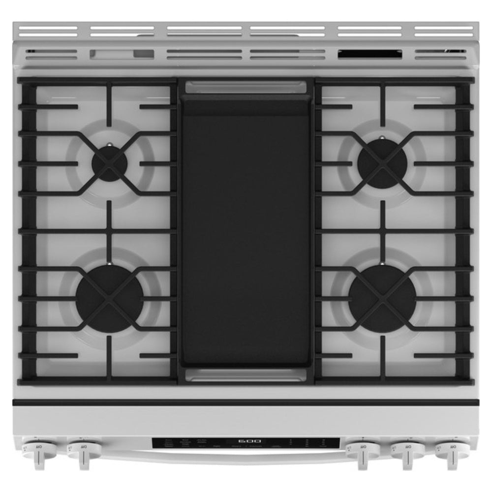GE GE® 30" Slide-In Front-Control Convection Gas Range with No Preheat Air Fry and 
