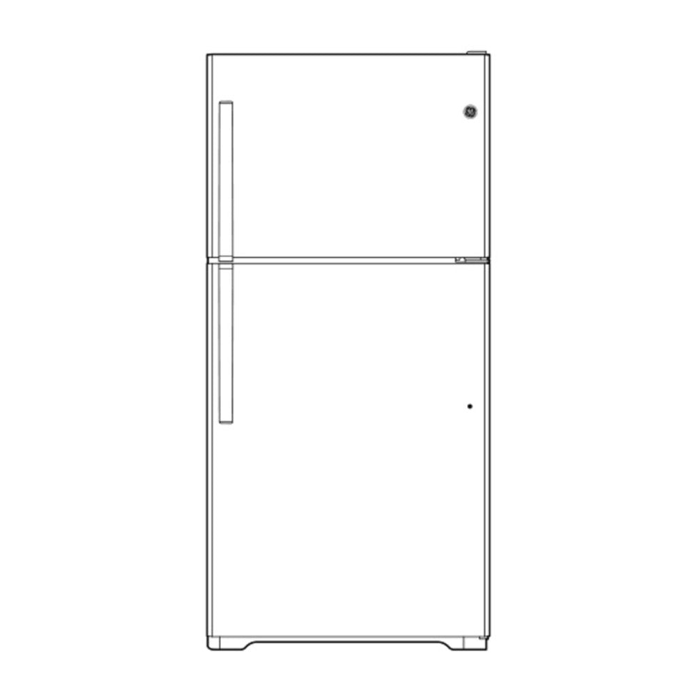 GE GE® ENERGY STAR® 17.5 Cu. Ft. Top-Freezer Refrigerator