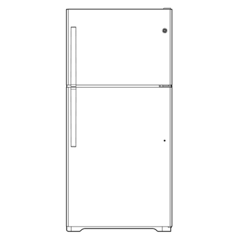 GE GE® ENERGY STAR® 19.2 Cu. Ft. Top-Freezer Refrigerator