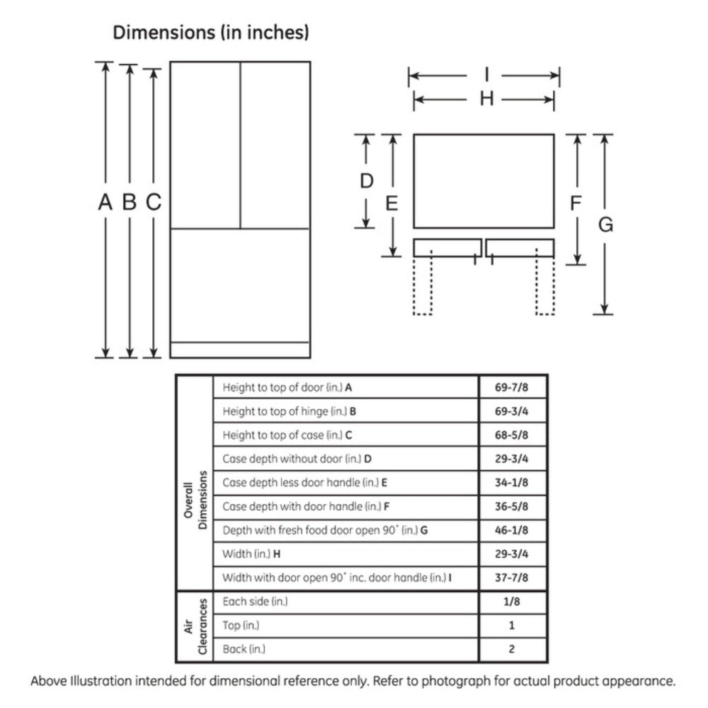 GE GE® ENERGY STAR® 24.7 Cu. Ft. French-Door Refrigerator