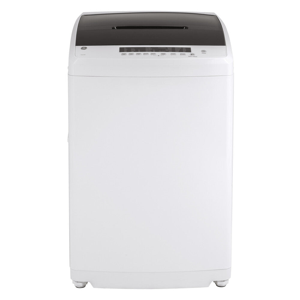 GE GE® Space-Saving 2.8 cu. ft. Capacity Stationary Washer with Stainless Steel Bas