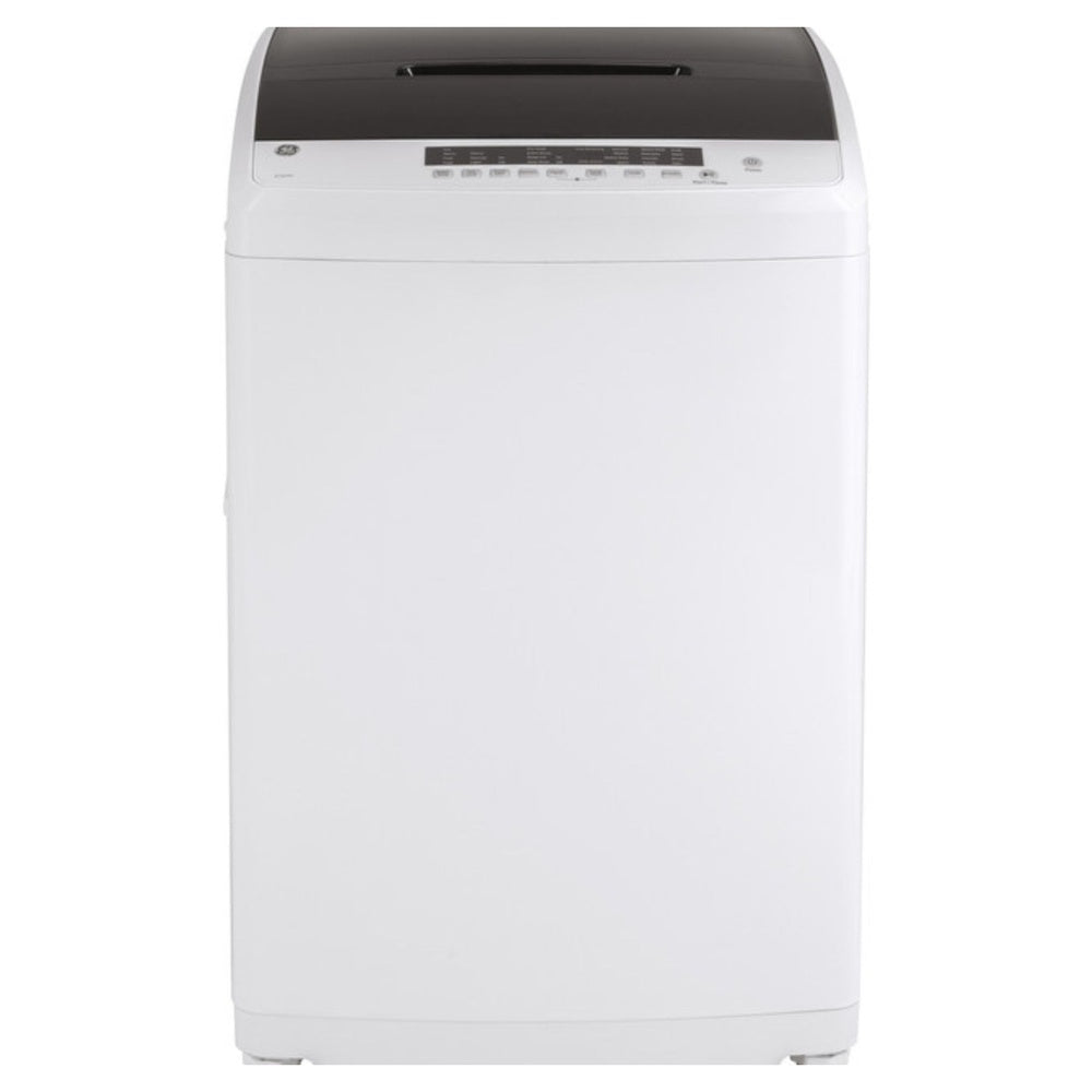 GE GE® Space-Saving 2.8 cu. ft. Capacity Stationary Washer with Stainless Steel Bas