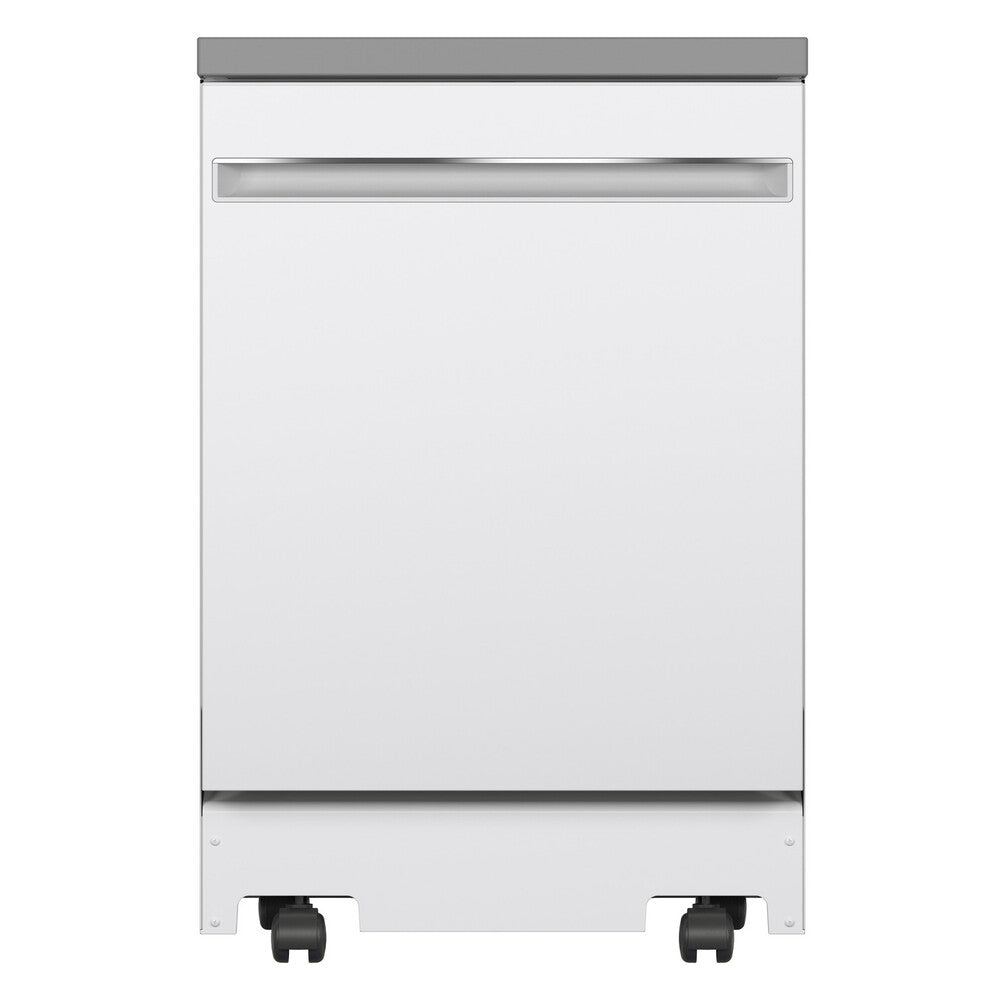 GE GE® ENERGY STAR® 24" Stainless Steel Interior Portable Dishwasher with Sanitize 