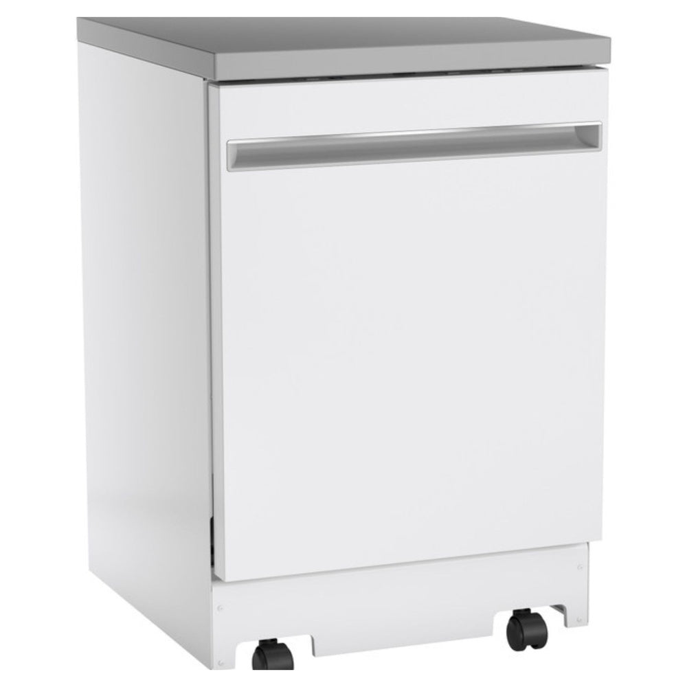 GE GE® ENERGY STAR® 24" Stainless Steel Interior Portable Dishwasher with Sanitize 